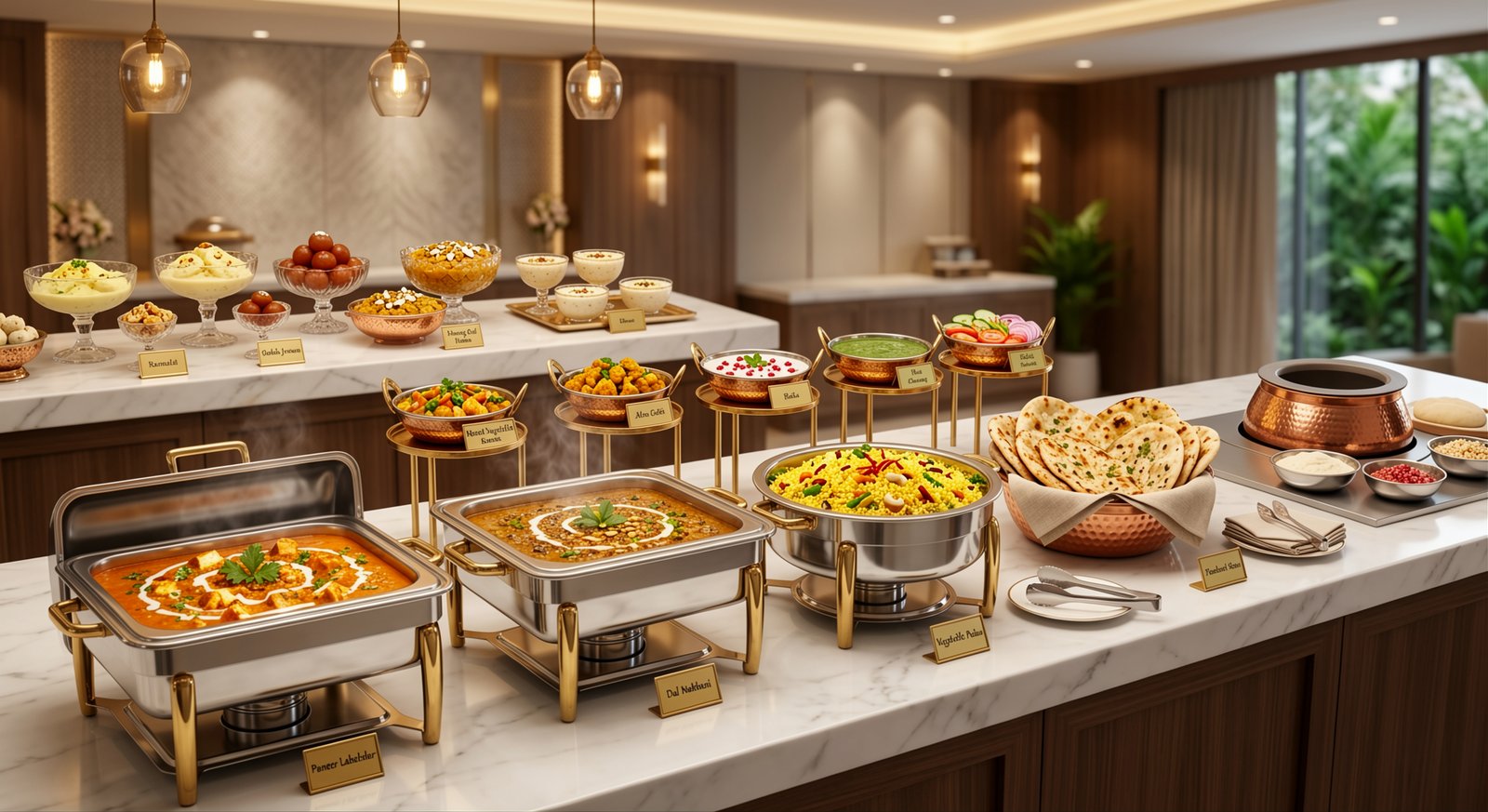 Pure vegetarian food platter