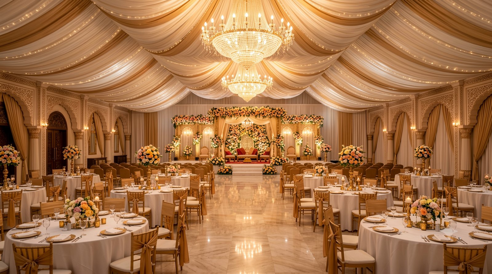 Barsana Resort banquet hall setup