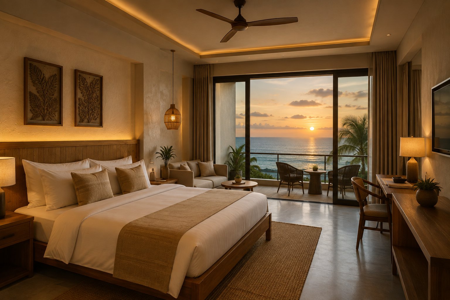 Comfortable guest bedroom